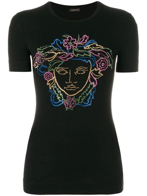 versace women's medusa tee|versace medusa print t shirt.